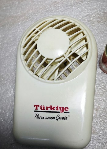Beyaz Masaüstü Mini Vantilatör 90lar - Görsel 3
