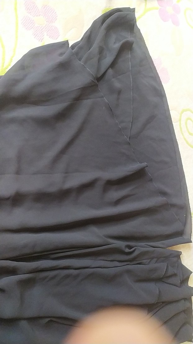 Kadın Siyah Salaş Midi Kumaş Pantolon - Görsel 4