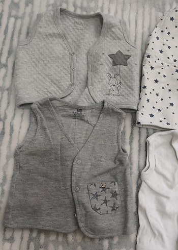Gri Bebek Yelekleri, Düğmeli, Kolsuz - Görsel 2