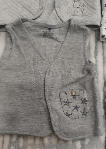 Gri Bebek Yelekleri, Düğmeli, Kolsuz - Görsel 5