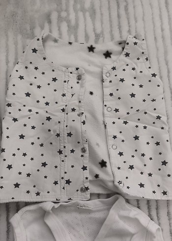 Gri Bebek Yelekleri, Düğmeli, Kolsuz - Görsel 4