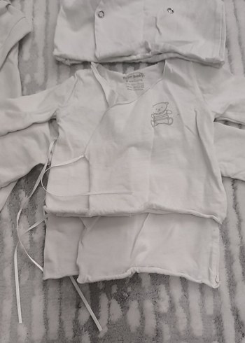 Uzun Kollu kruvaza bebek bady yeni doğan içlik - Görsel 2