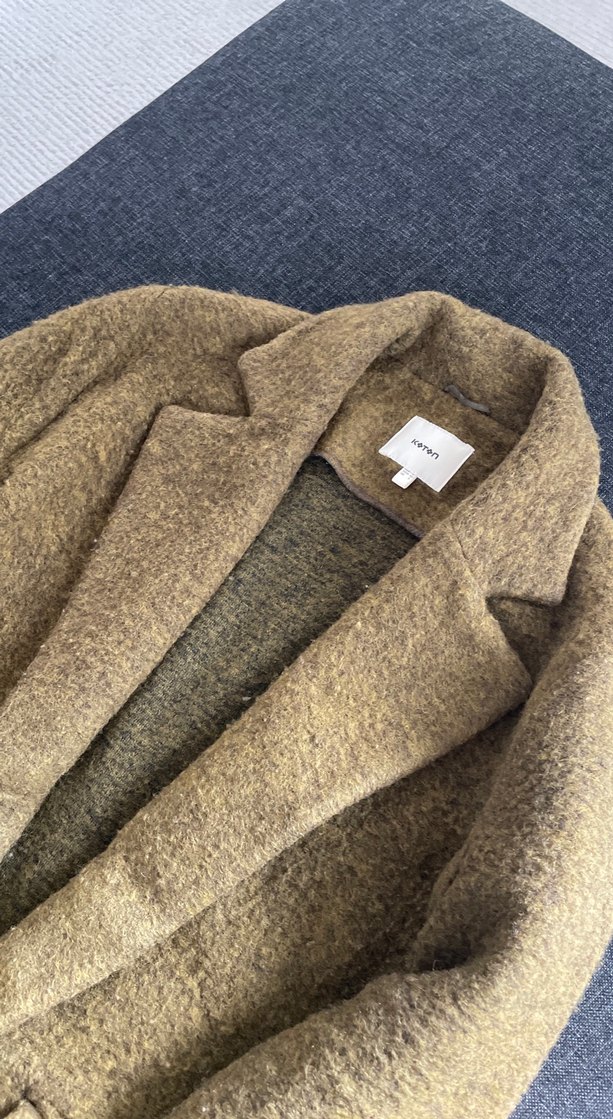 Cepli Haki Kadın Kaban - Görsel 5