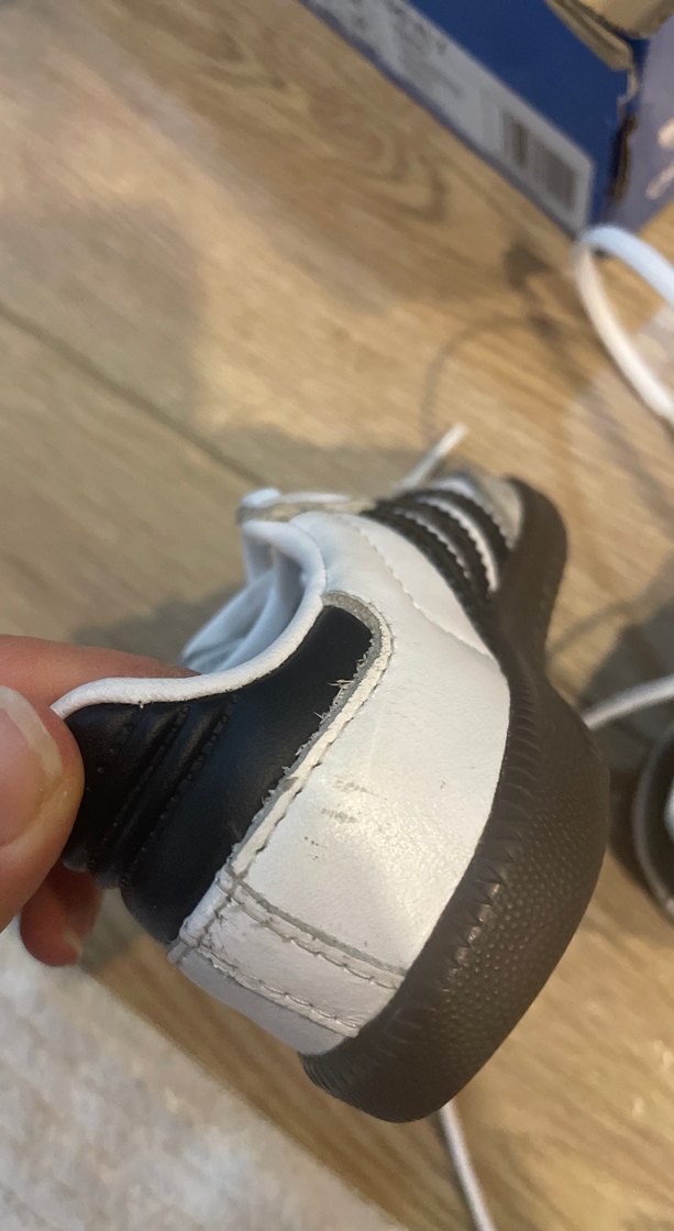 Adidas Samba Orjinal Beyaz Siyah Çizgili Çocuk Spor Ayakkabı - Görsel 3