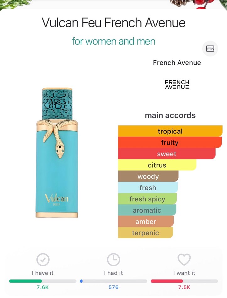 French Avenue Vulcan Feu 5ML - Görsel 2