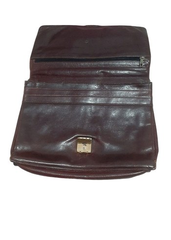 Çanta - Deri Çanta - Evrak Çantası - El Çantası - Antika-Vintage - Görsel 5