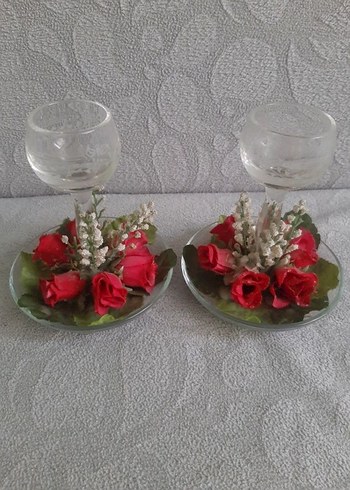 Şamdan - Cam Şamdan - Mumluk - Görsel 3