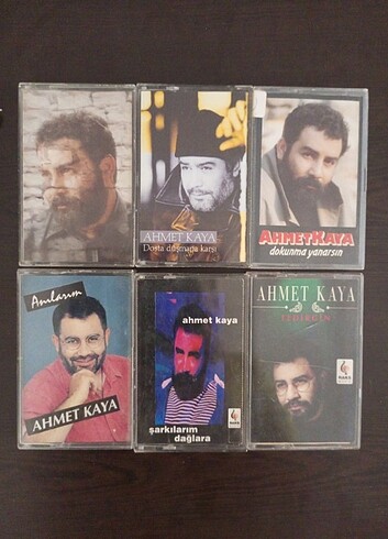 Orijinal Ahmet Kaya kasetleri