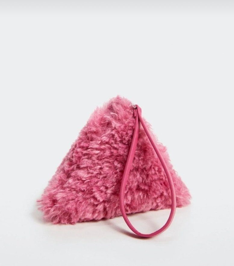 Mango Fermuarlı Kürk Görünümlü Cüzdan - Görsel 4