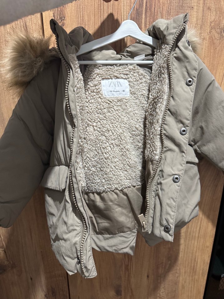 Zara Kürklü Mont - Görsel 3