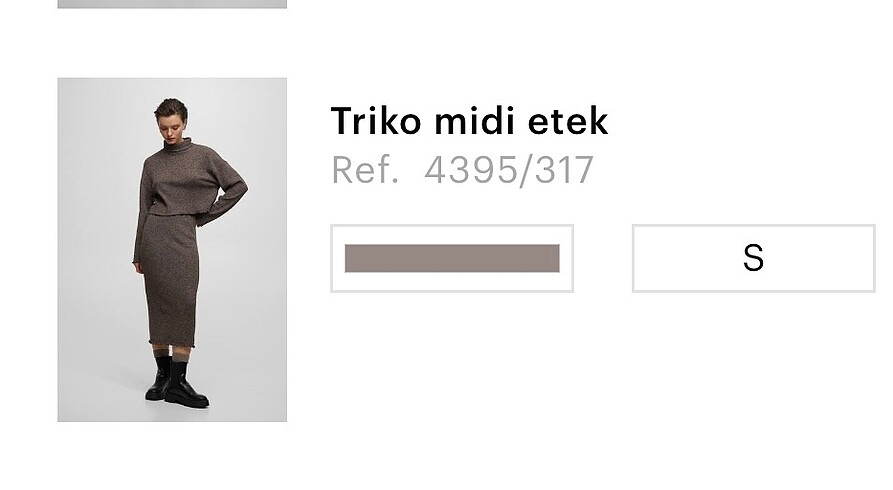 Pull and Bear Pull&Bear Triko Midi Etek