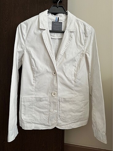 Street one 100% pamuklu beyaz blazer