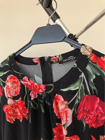 Orsay pamuklu çiçek desenli elbise - Görsel 4