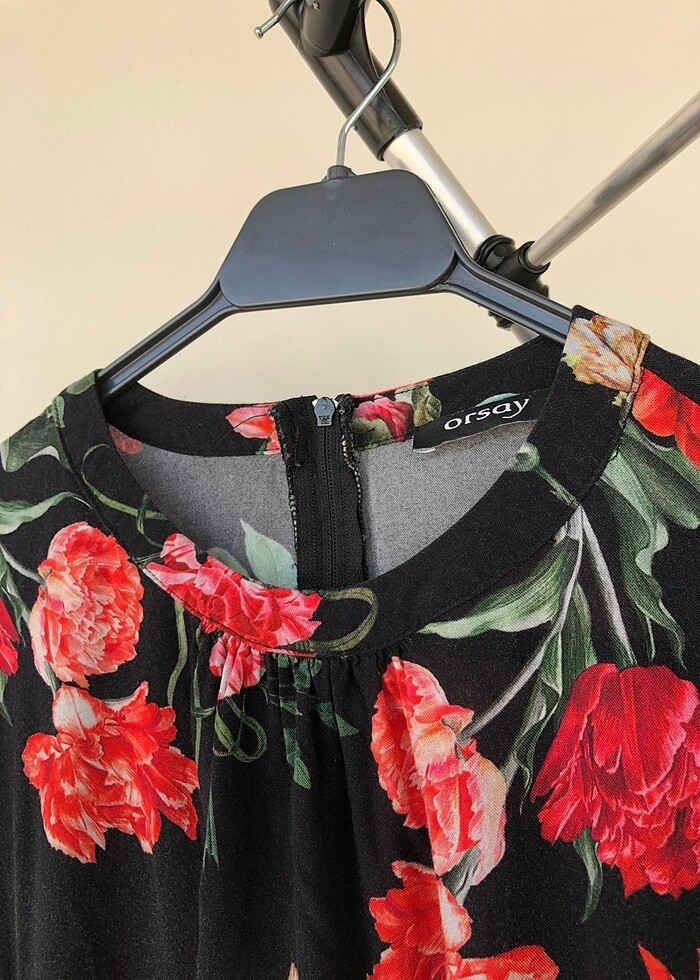 Orsay pamuklu çiçek desenli elbise - Görsel 4