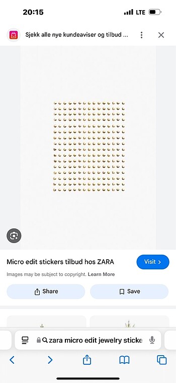 Zara micro edit jewelery face stickers taşlı yüz çıkartmaları