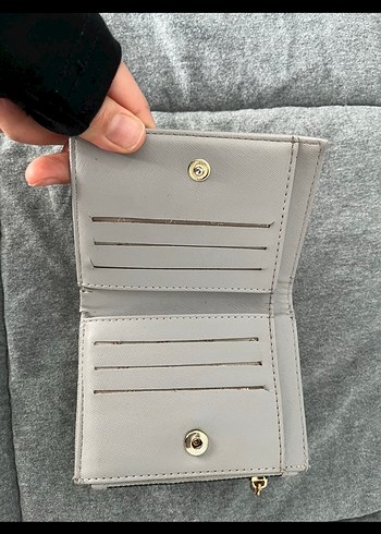 Beden Gri Kadın Cüzdanı, Polo Access Desenli