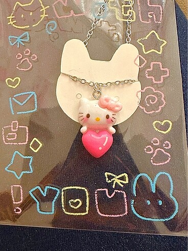  Beden Hello kitty love aşk kolyesi