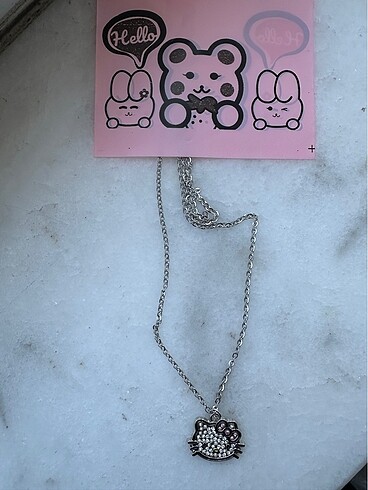 Hello Kitty Hello kitty charm çelik kolye