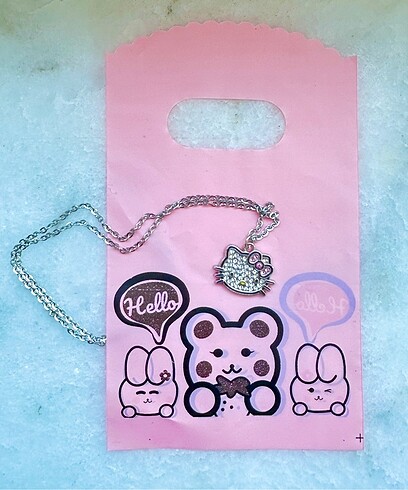 Beden Hello kitty charm çelik kolye
