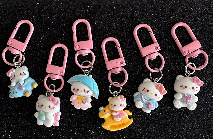 Hello Kitty Hello kitty charm anahtarlık telefon ipi