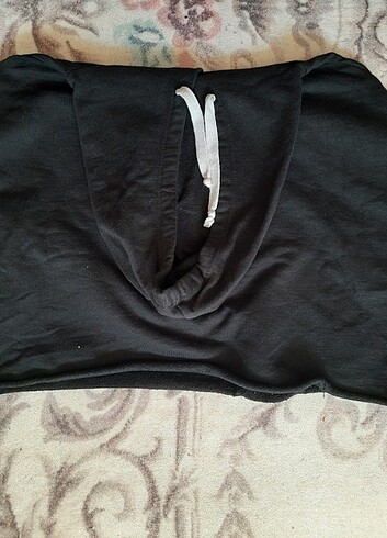 xl Beden Crop kapşonlu