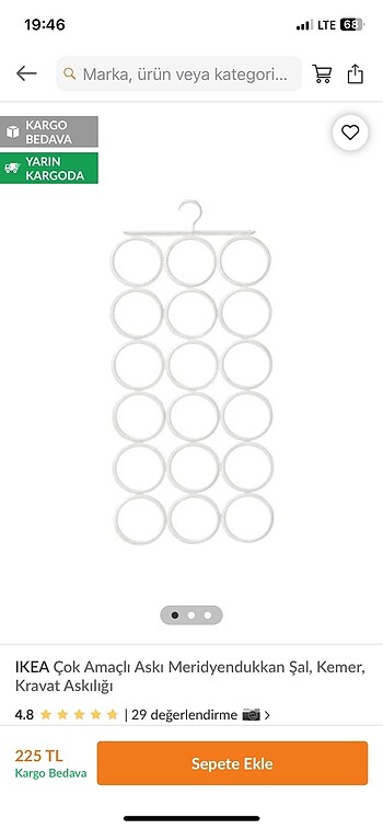 Ikea Ikea şal askısı
