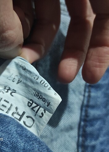28 Beden mavi Renk Kot pantolon 