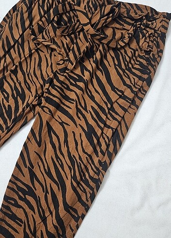 40 Beden kahverengi Renk Efil efil yazlık pantolon 