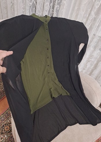 Uzun Kollu Siyah Gotik Kadın Cübbesi - Görsel 6