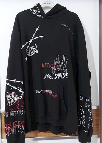 baskılı sweatshirt - Görsel 5