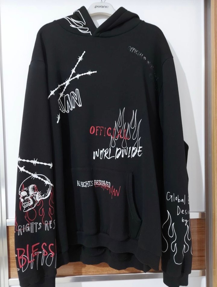 baskılı sweatshirt - Görsel 5