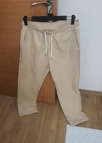 Diğer Bej Kadın Salaş Kumaş Pantolon