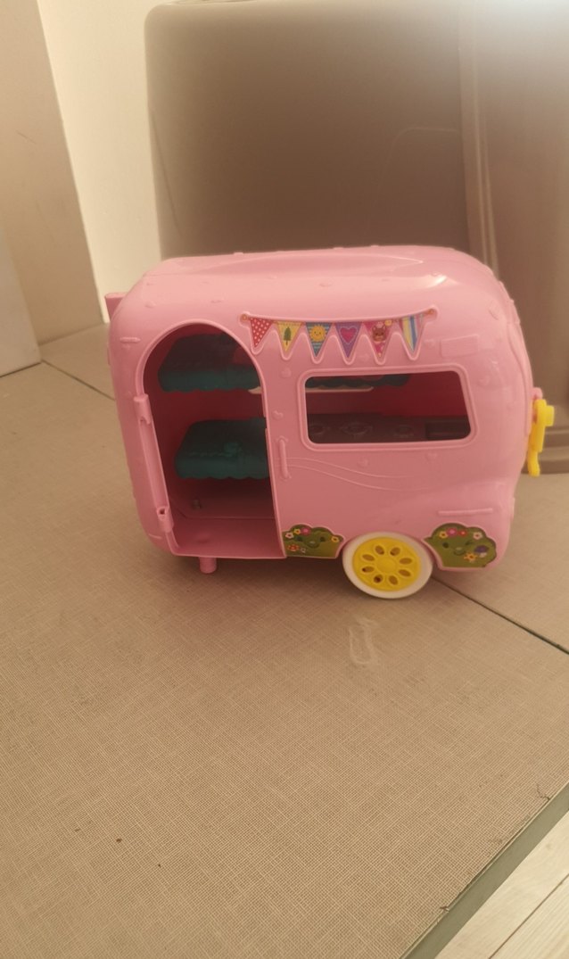 Pastel Pembe orjinal barbie karavanı - Görsel 2