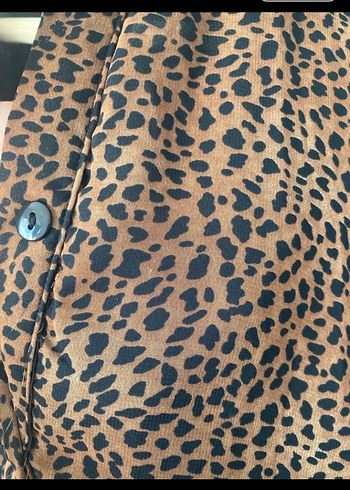 Bohem Leopar Desenli Midi elbise - Görsel 5