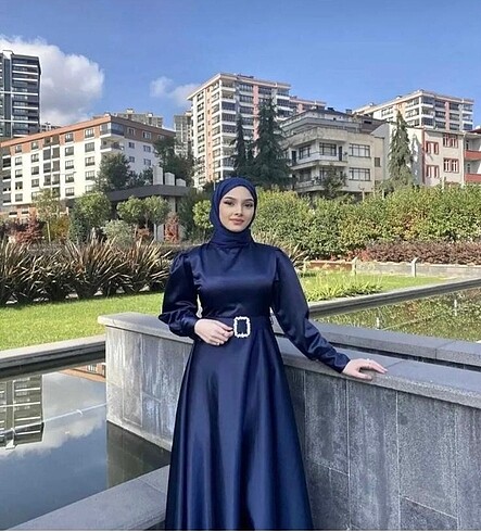Lavendal kadın Saten elbise