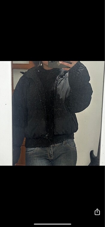 H&M hm sisme mont - (pofuduk ceket)