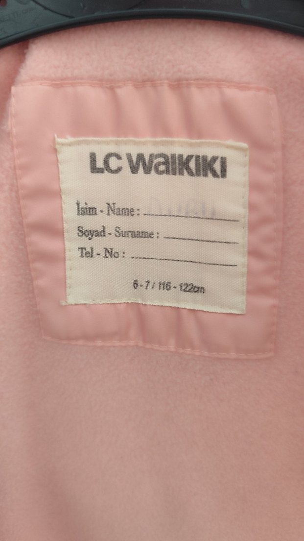 Kızlar için Pembe Peluş Detaylı Mont - Görsel 4