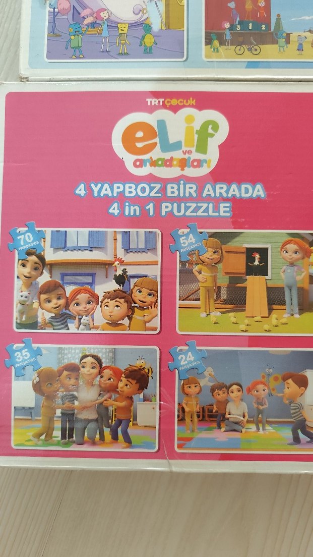 Çocuklar için 3 kutu Renkli Puzzle Seti - Görsel 2