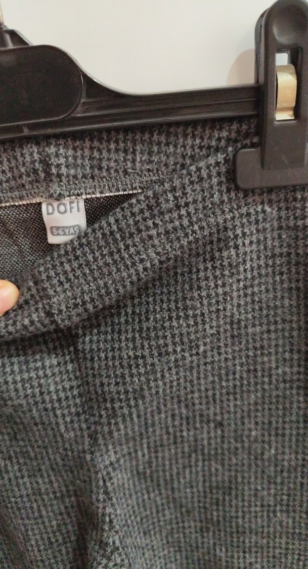 Gri Örme Kedi Desenli Çocuk Takımı - Görsel 3