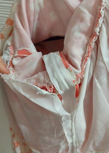 Nakışlı Yakalı Kız Çocuk Elbisesi - Görsel 5