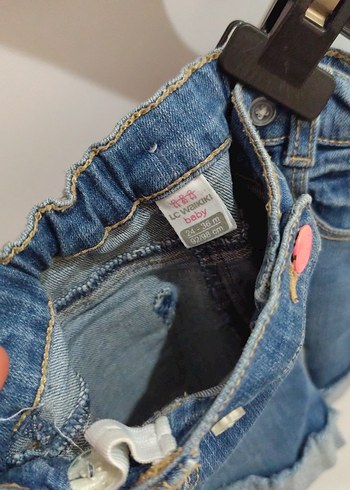 Kız Çocuk Pembe Kısa Kollu Tişört ve kot şoort - Görsel 5