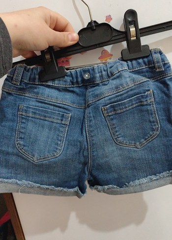 Kız Çocuk Pembe Kısa Kollu Tişört ve kot şoort - Görsel 6