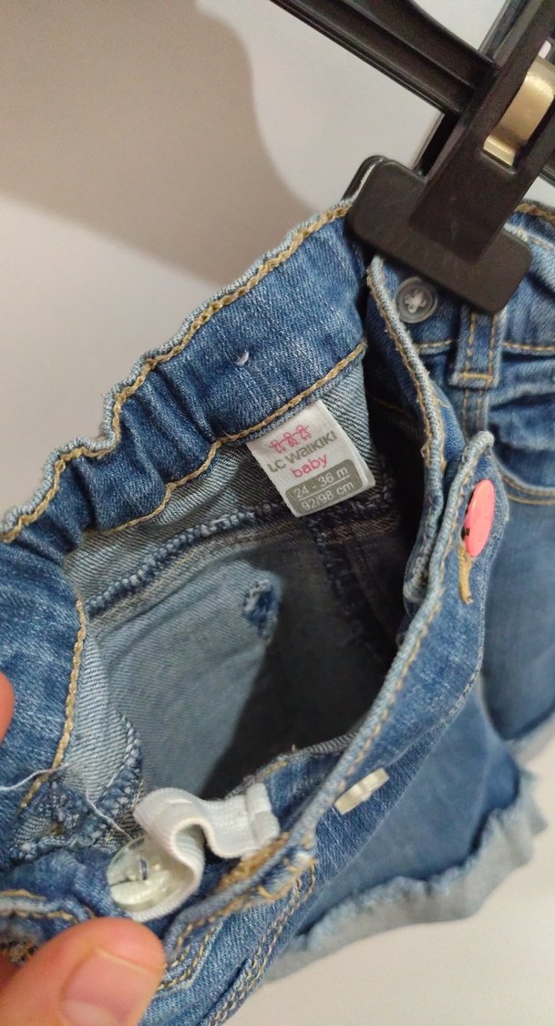 Kız Çocuk Pembe Kısa Kollu Tişört ve kot şoort - Görsel 5