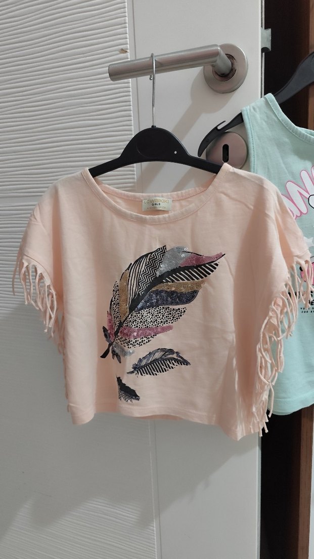 LC Waikiki Kız 2 tşört 1 şort - Görsel 3