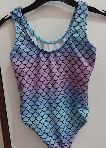 Kız Çocuk Renkli Deniz Kızı Mayo - Görsel 2