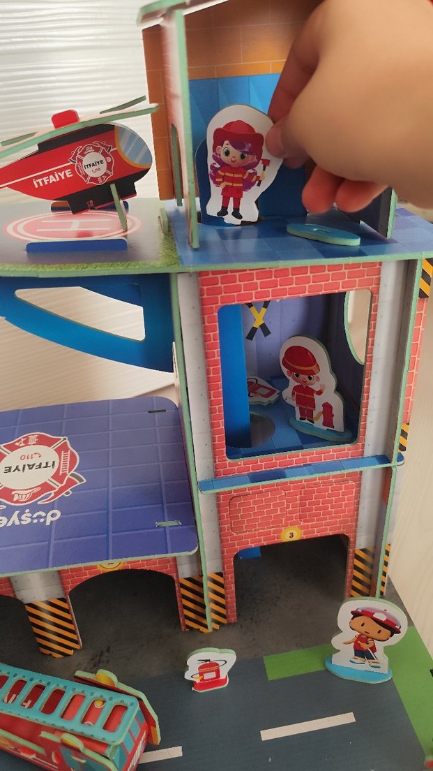 Renkli 3D İtfaiye Eğitim Oyuncağı - Görsel 5