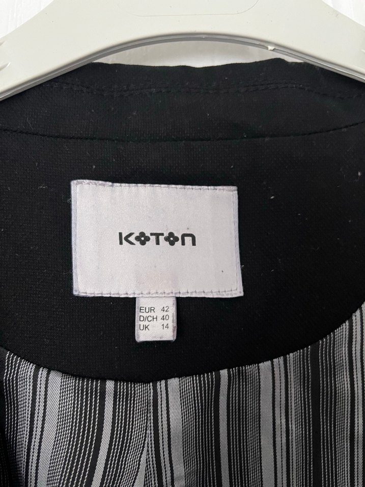 Düğmeli Siyah Kadın Blazer Ceket - Görsel 3