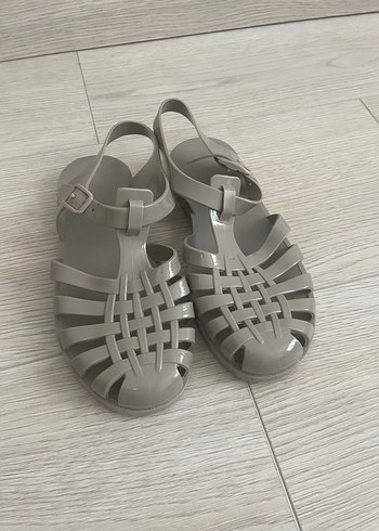 Çocuk Bej jelly sandalet yeni