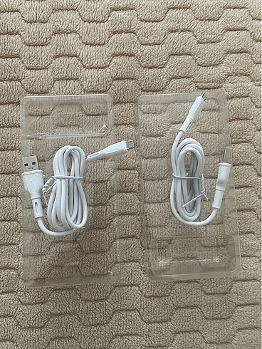 2 adet Usb micro kablo sıfır