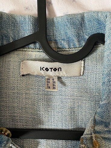 s Beden koton crop kot ceket